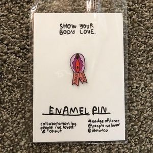 Vadge of Honor enamel pin